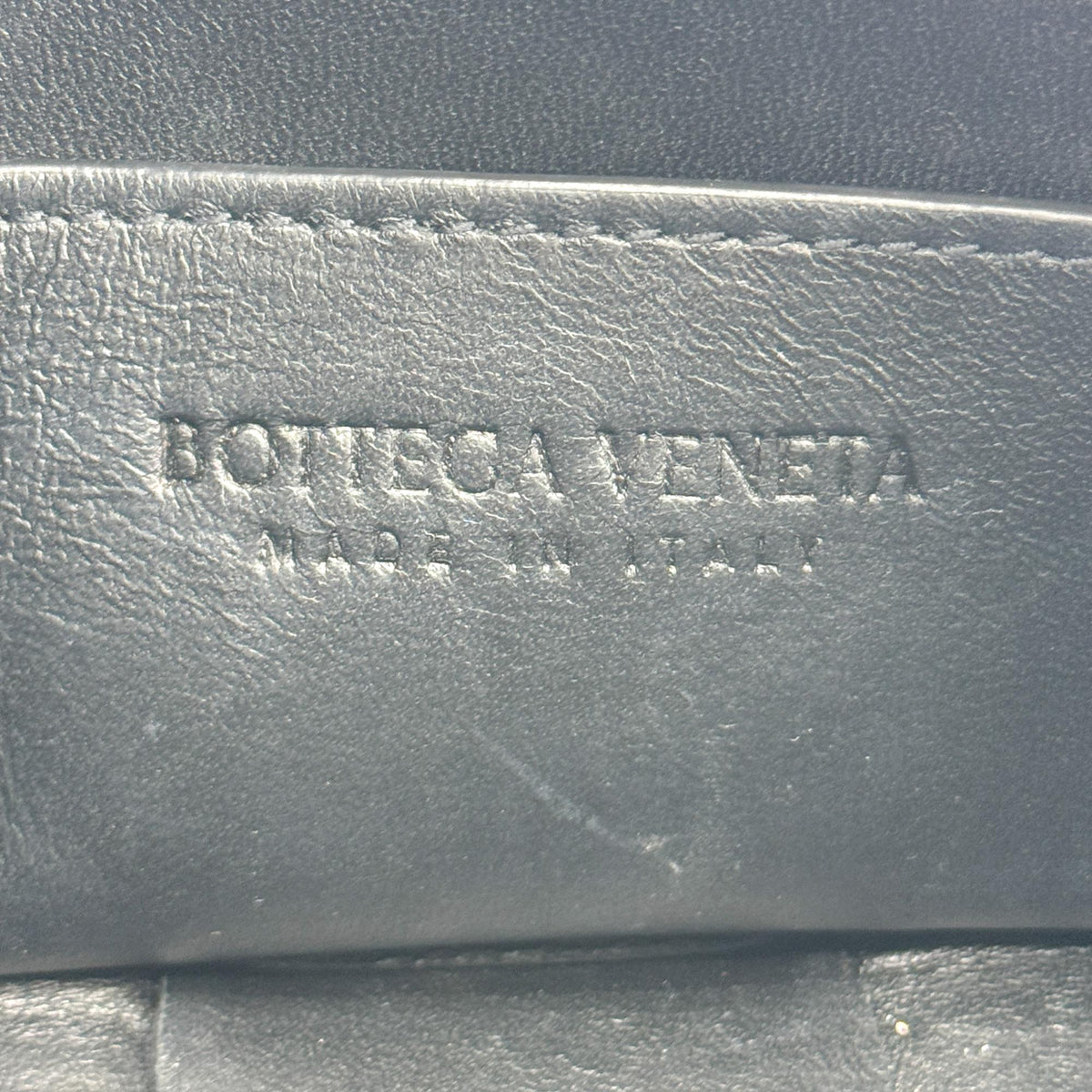 Bottega Veneta Brick Cassette Maxi Intrecciato Leather, Black, Leather, Shoulder Bag