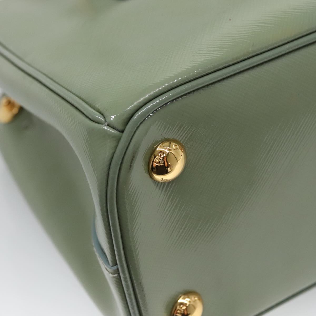 Prada Galleria, Green, Leather, handbag