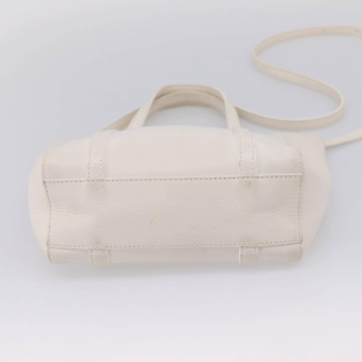 Balenciaga Everyday Leather, White, Leather, Tote Bag