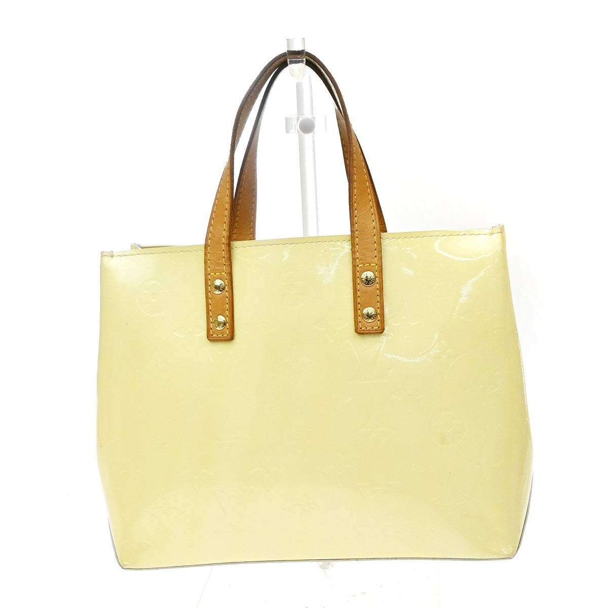 Louis Vuitton Robert Wilson Reade Vernis, Yellow, Patent Leather, Tote Bag