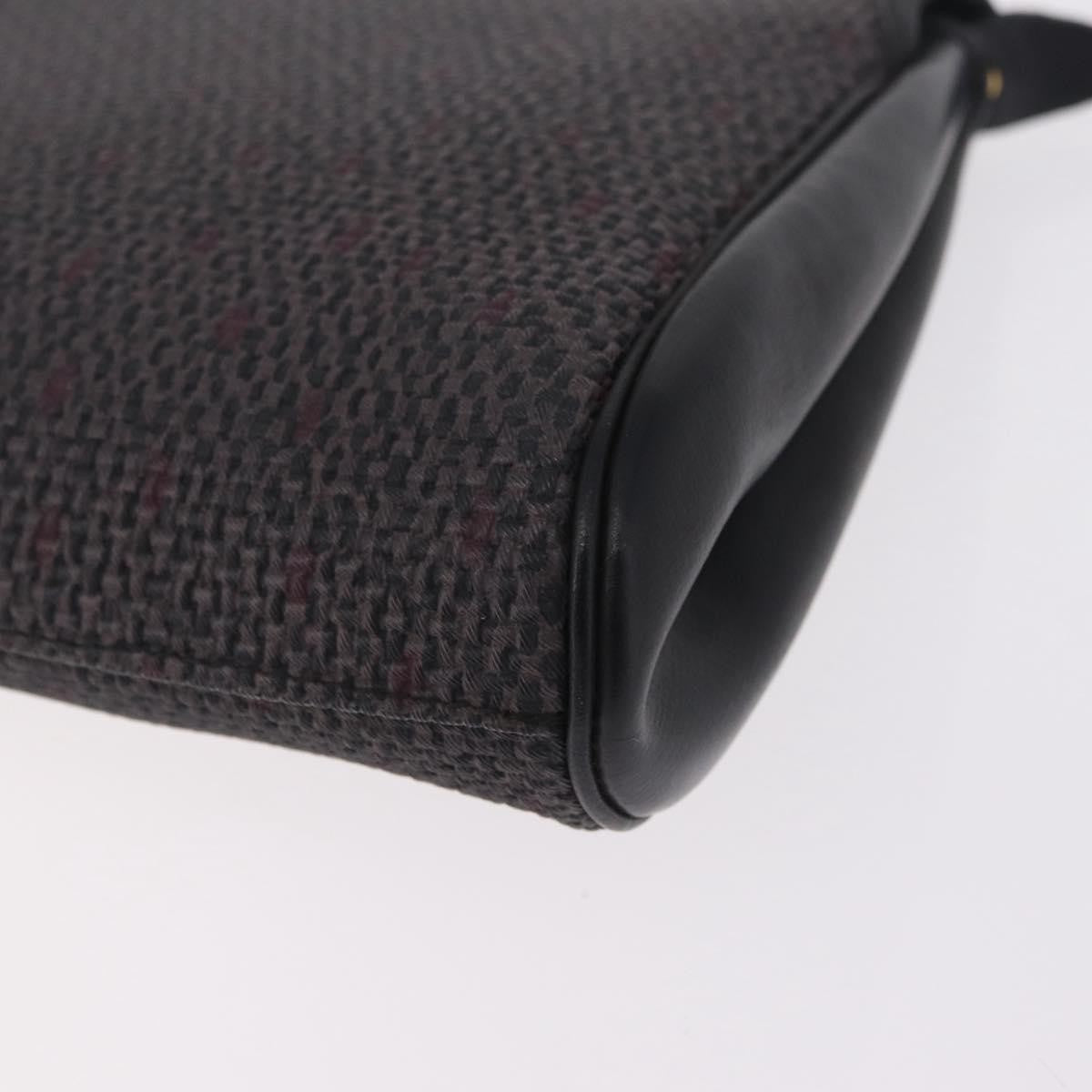 Saint Laurent Vintage Clutch Canvas, Gray, Canvas, Clutch