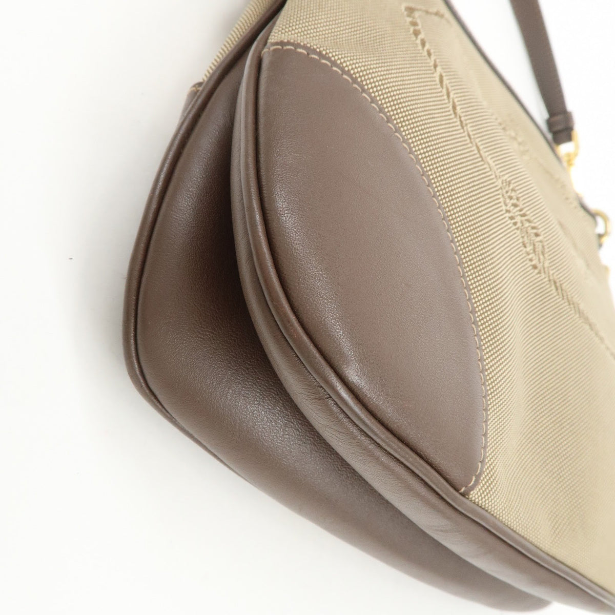 Prada Logo Canvas, Beige, Canvas, Tote Bag
