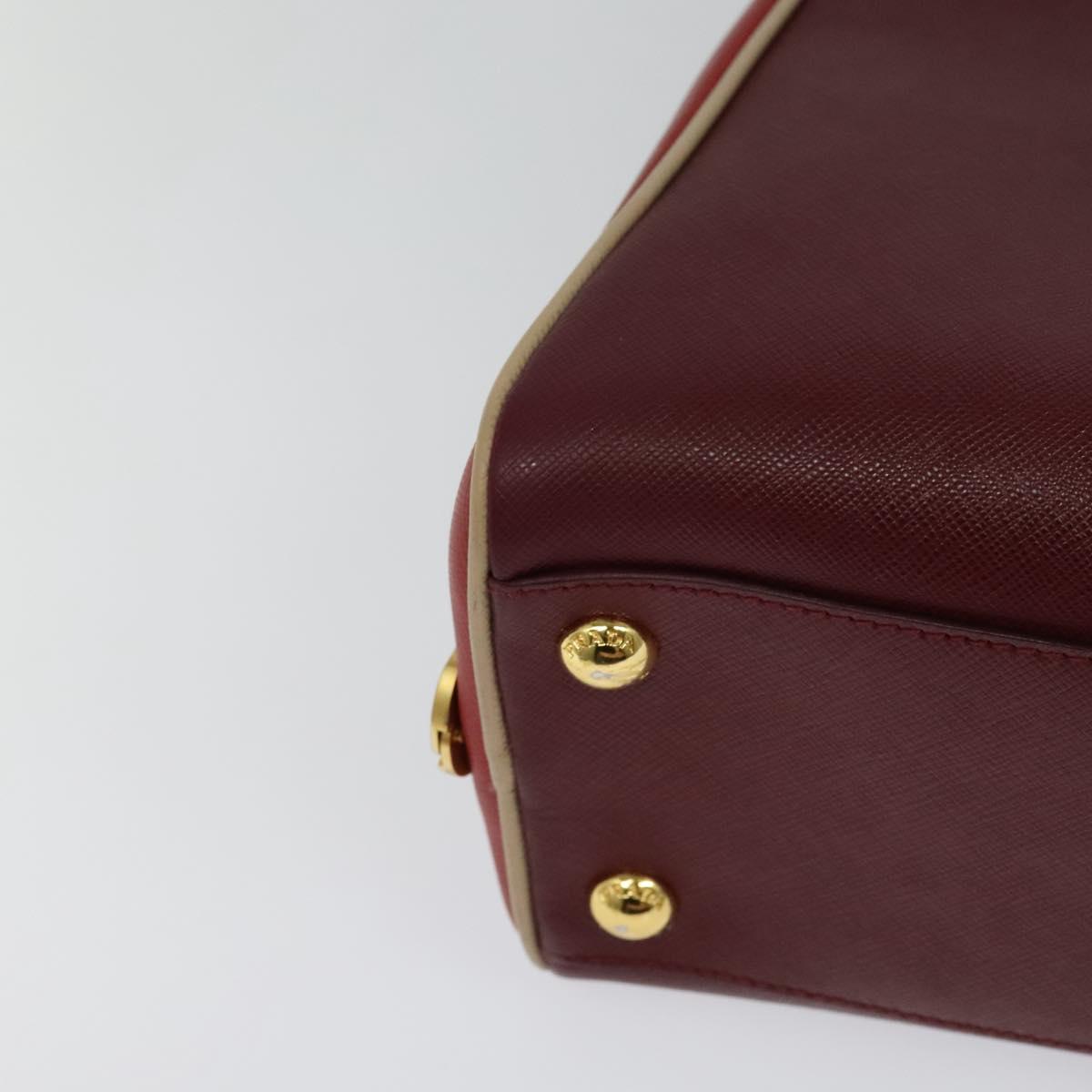 Prada Saffiano, Red, Leather, handbag