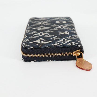 Louis Vuitton Zippy wallet, Blue, Canvas, wallet