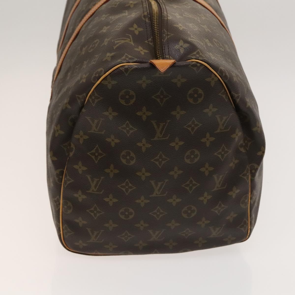 Louis Vuitton Keepall 55, Brown, Canvas, travel