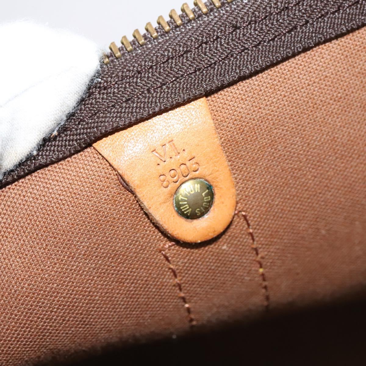 Louis Vuitton Keepall Bandouliere 55, Brown, Canvas, travel
