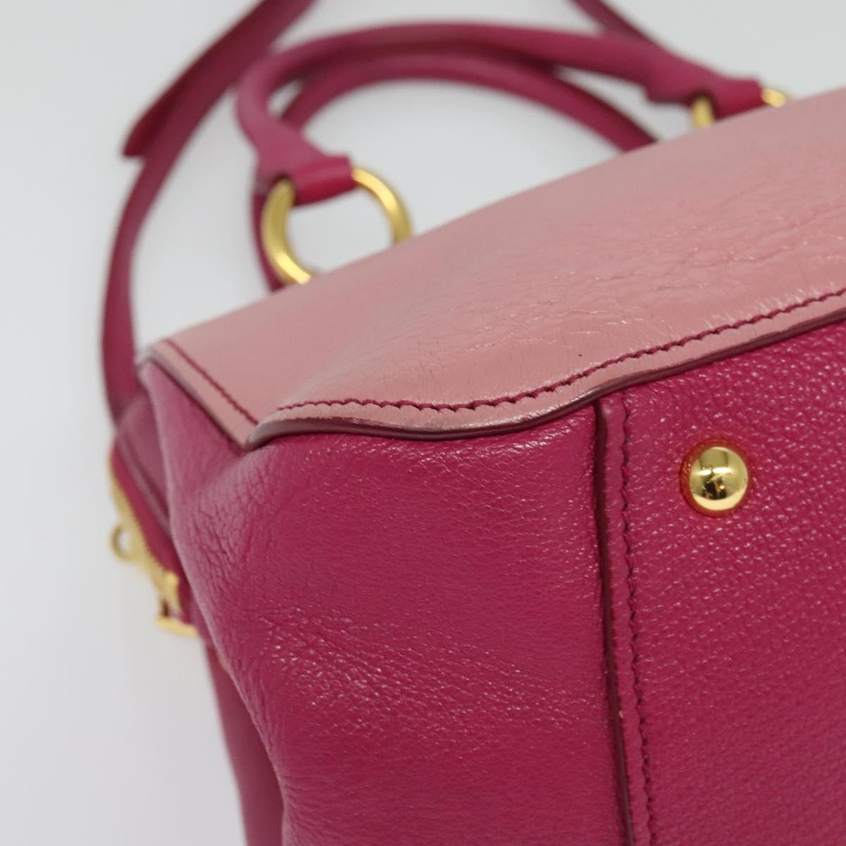 Miu Miu Madras, Pink, Leather, handbag