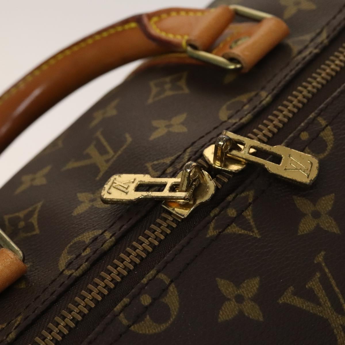 Louis Vuitton Keepall 55, Brown, Canvas, travel