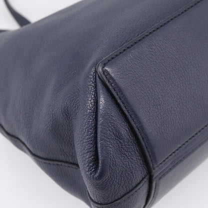Miu Miu Madras Leather, Navy, Leather, Shoulder Bag
