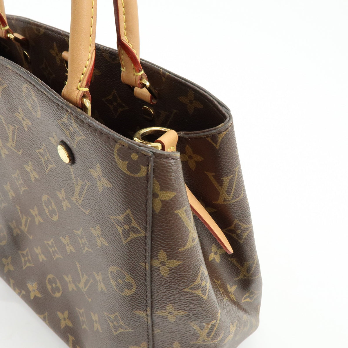 Louis Vuitton Montaigne Monogram Canvas, Brown, Canvas, Handbag
