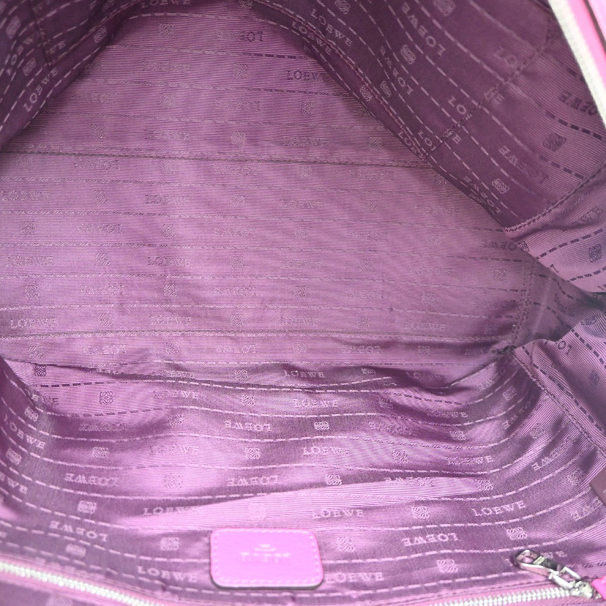 Loewe Heritage Boston Leather, Pink, Leather, Handbag