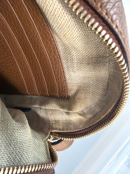 Gucci Bree Disco GG Canvas with Leather, Brown, Canvas, Crossbody Bag