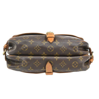 Louis Vuitton Saumur Monogram, Brown, Leather, Shoulder Bag