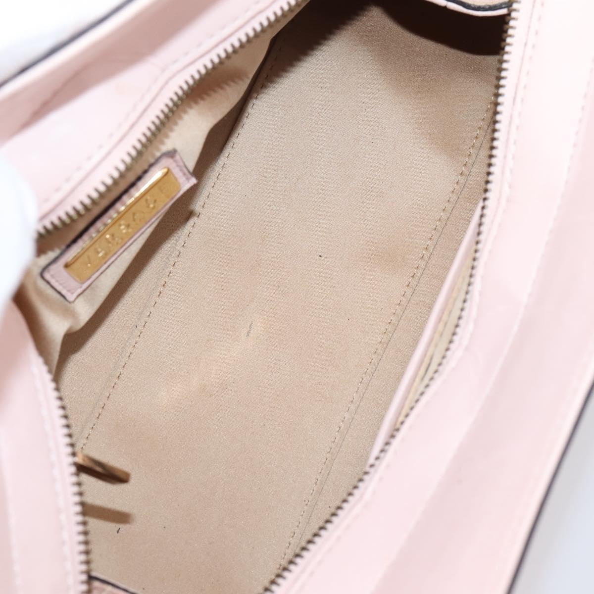 Versace Vintage Tote Leather, Pink, Leather, Tote Bag