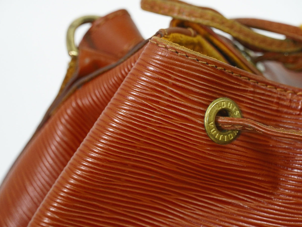 Louis Vuitton Petit Noe Epi Leather, Brown, Leather, Shoulder Bag