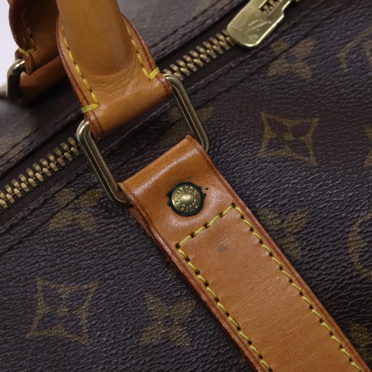 Louis Vuitton Keepall 60, Brown, Canvas, travel