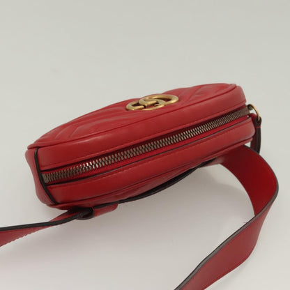 Gucci GG Marmont, Red, Leather, shoulder