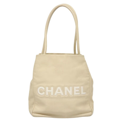 Chanel Camellia, Beige, Leather, tote