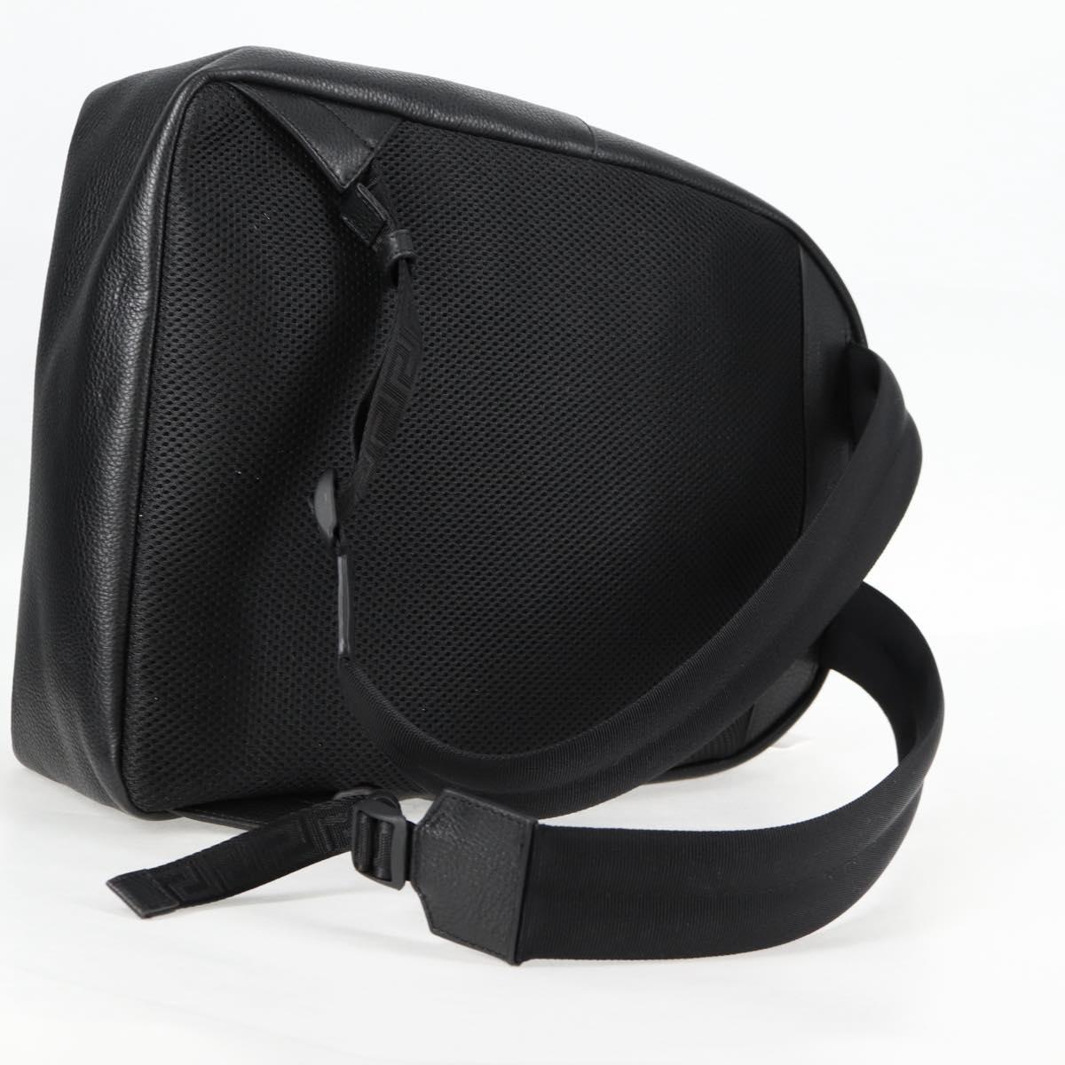 Versace Medusa, Black, Leather, backpack
