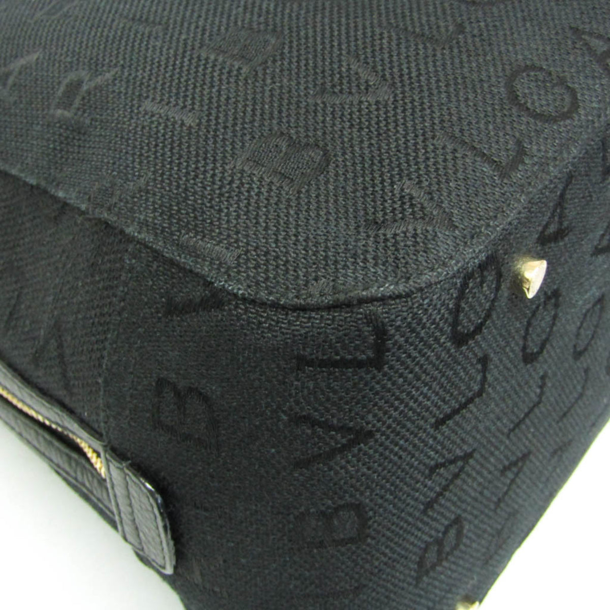 Bvlgari Logomania Canvas, Black, Canvas, Handbag