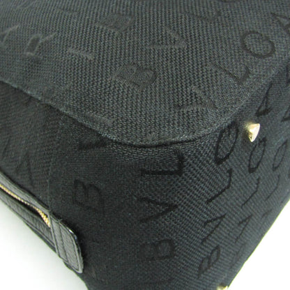 Bvlgari Logomania Canvas, Black, Canvas, Handbag