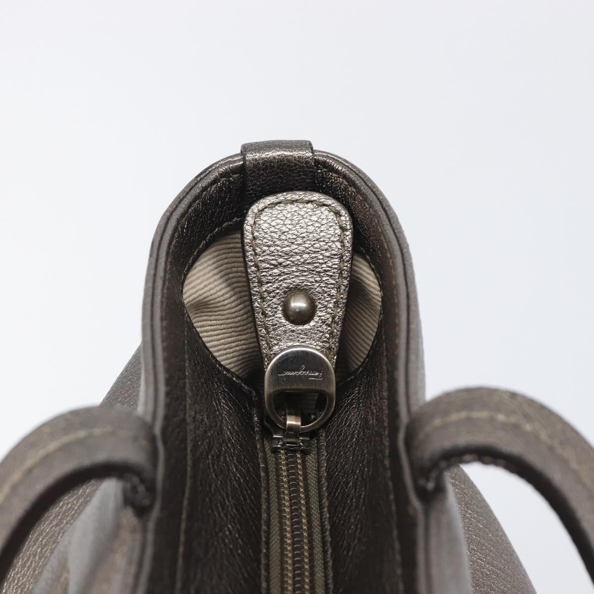 Salvatore Ferragamo Vala tote Leather, Silver, Leather, Tote Bag