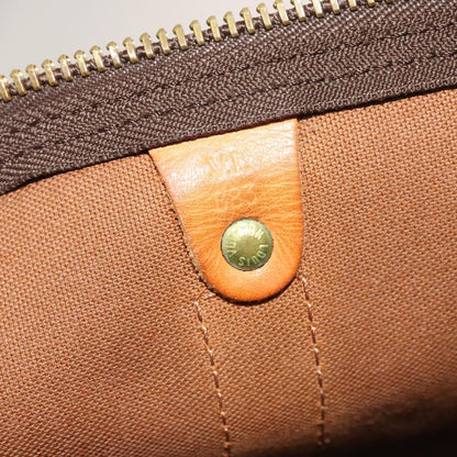 Louis Vuitton Keepall Bag Monogram Canvas, BROWN, CANVAS, Travel bag