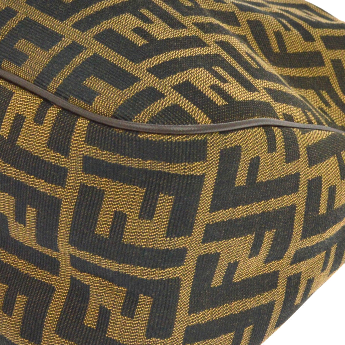 Fendi Zucca Tote Canvas, Brown, Canvas, Handbag