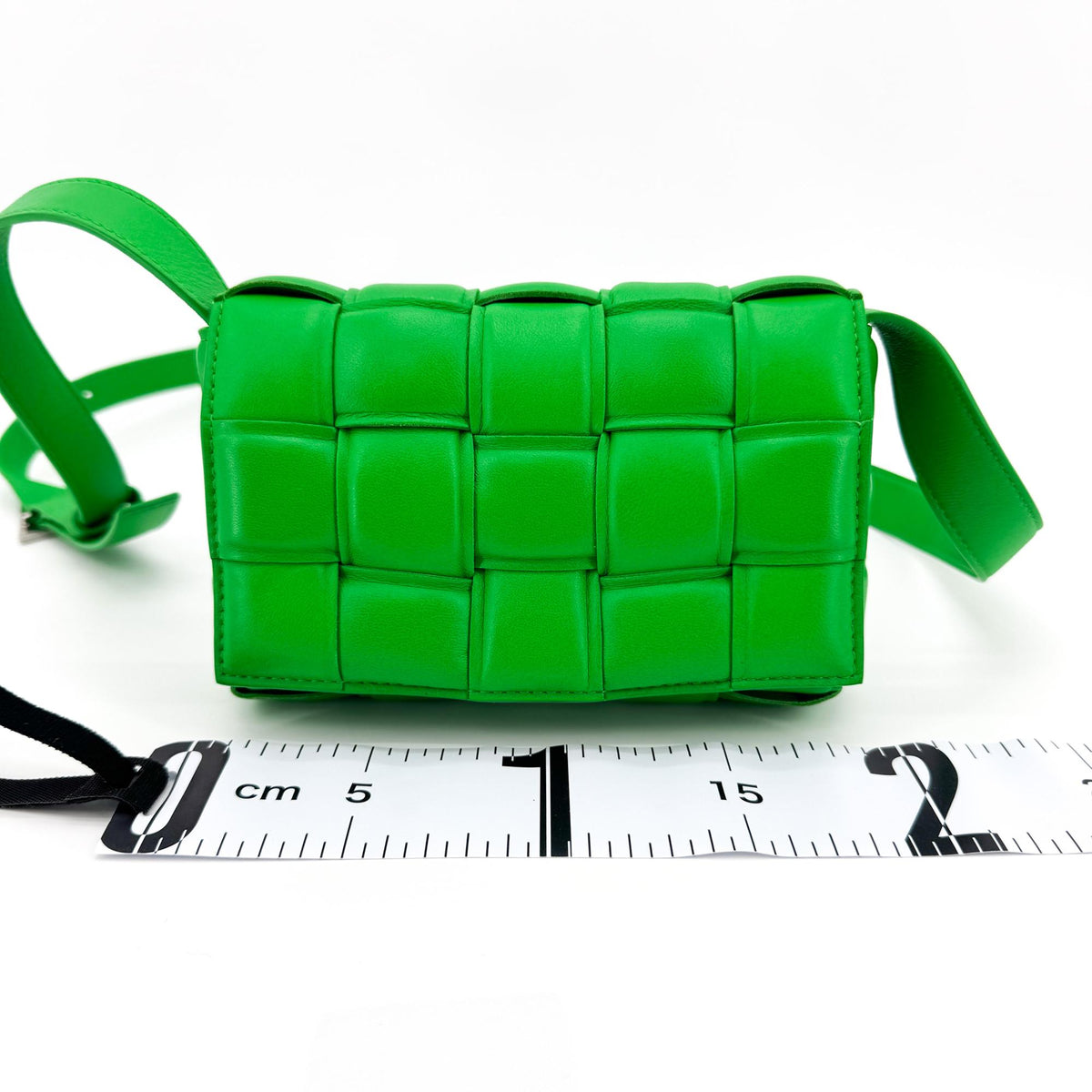 Bottega Veneta Cassette Padded Maxi Intrecciato Leather, Green, Leather, Crossbody Bag