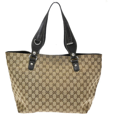 Gucci Icon Bit GG Canvas, Brown, Canvas, Tote Bag