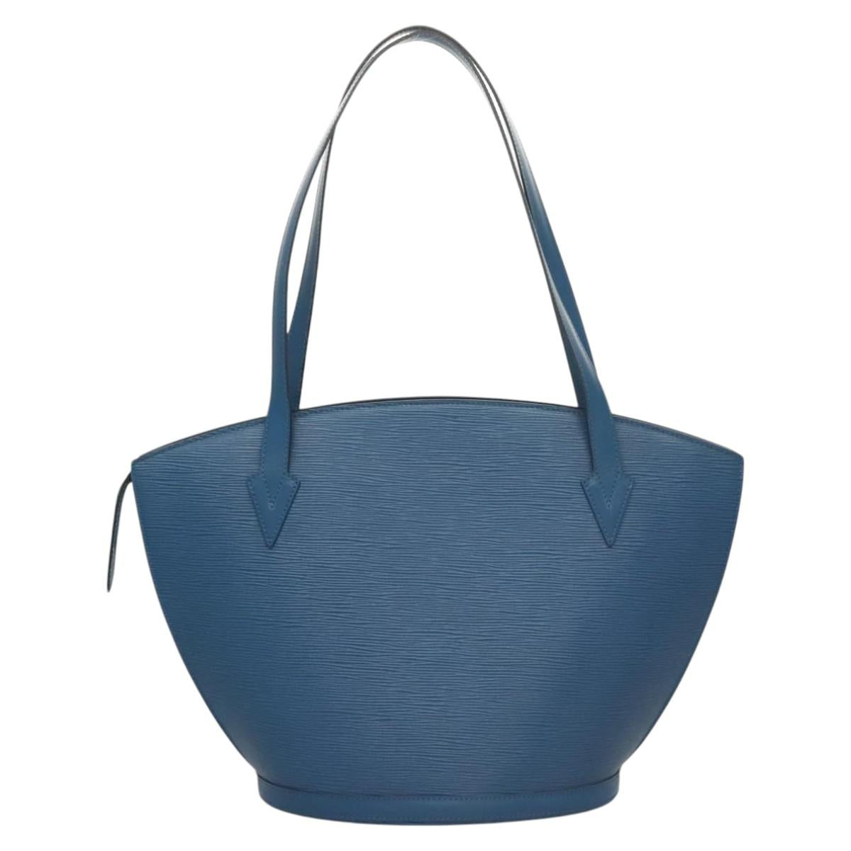 Louis Vuitton Saint Jacques Handbag Epi Leather, BLUE, LEATHER, Shoulder bag