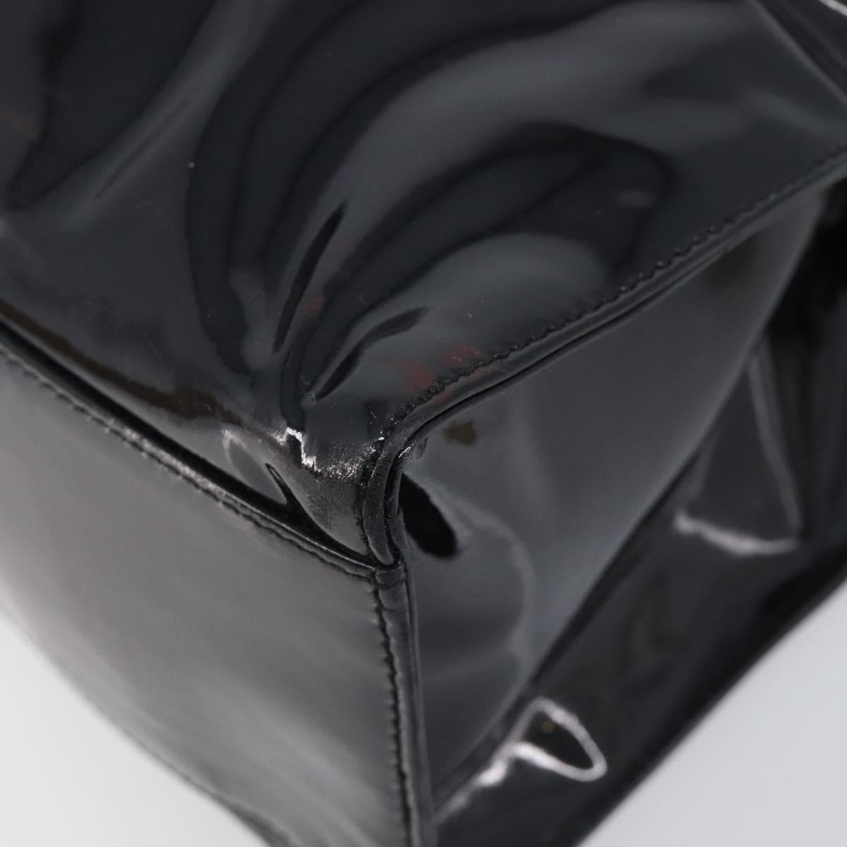 Chanel Coco Mark Patent Leather, Black, Patent Leather, Shoulder Bag