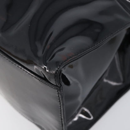 Chanel Coco Mark Patent Leather, Black, Patent Leather, Shoulder Bag
