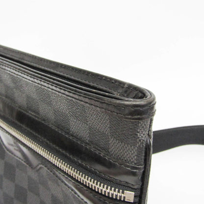 Louis Vuitton Thomas Damier Graphite, Black, Canvas, Shoulder Bag