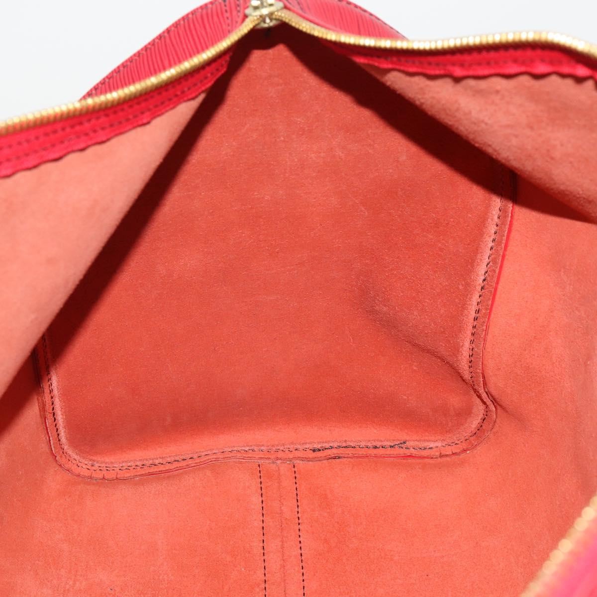 Louis Vuitton Keepall Epi, Red, Leather, Travel Bag