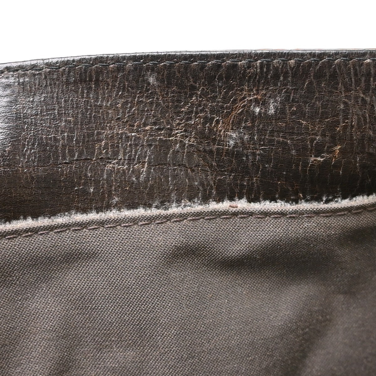 Fendi Handbag canvas, Brown, Leather, Handbag