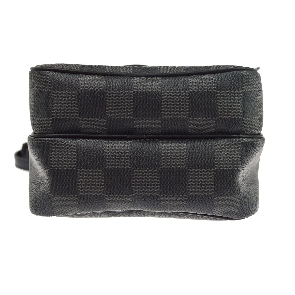 Louis Vuitton Rem Damier Graphite, Black, Canvas, Handbag
