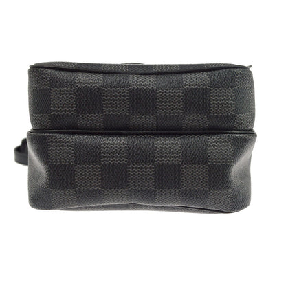 Louis Vuitton Rem Damier Graphite, Black, Canvas, Handbag