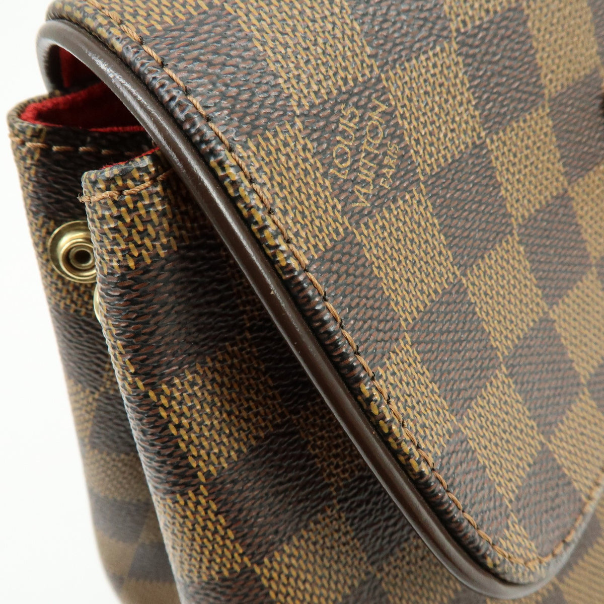 Louis Vuitton Bergamo Damier, Brown, Canvas, Handbag