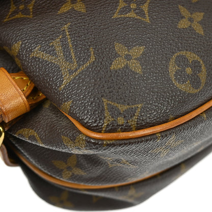 Louis Vuitton Saumur Monogram, Brown, Canvas, Shoulder Bag