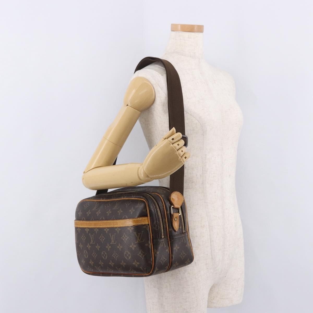 Louis Vuitton Reporter Monogram, Brown, Canvas, Shoulder Bag