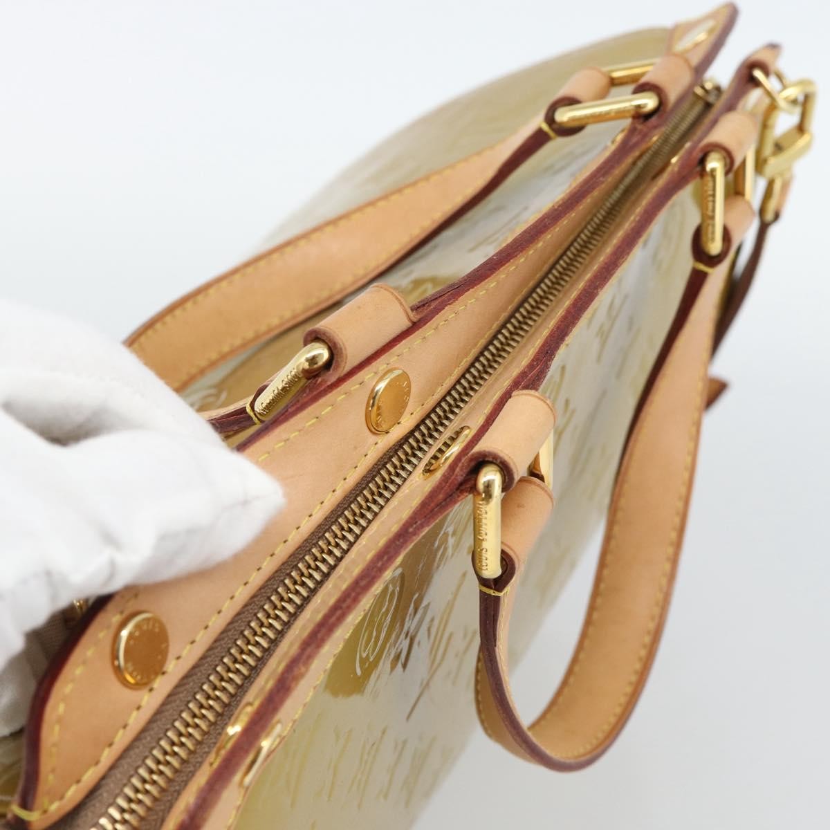 Louis Vuitton Blair Monogram Vernis, Beige, Patent Leather, Handbag