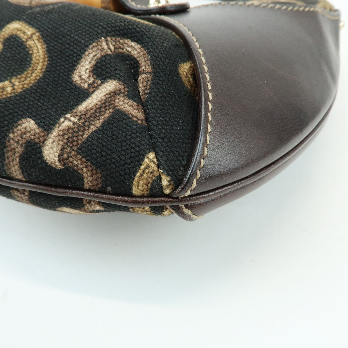 Gucci Horsebit GG Canvas and Leather, Brown, Canvas, Tote Bag