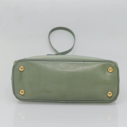 Prada Galleria, Green, Leather, handbag