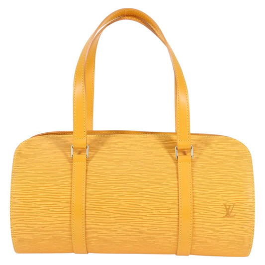 Louis Vuitton Soufflot, Yellow, Leather, handbag