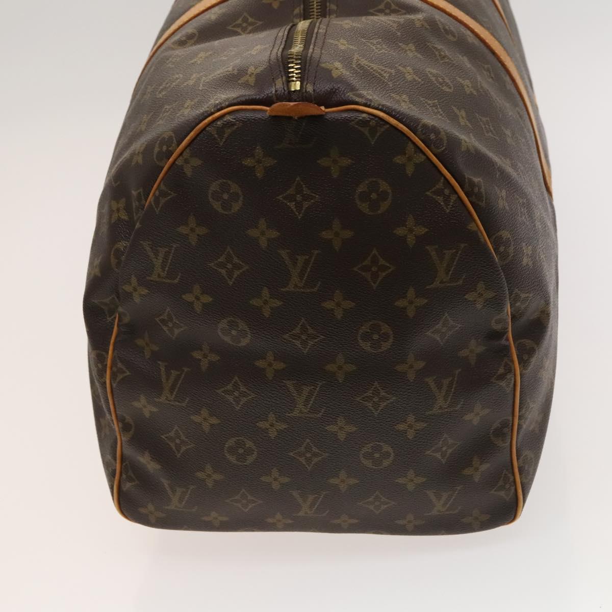 Louis Vuitton Keepall 55, Brown, Canvas, travel