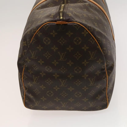 Louis Vuitton Keepall 55, Brown, Canvas, travel