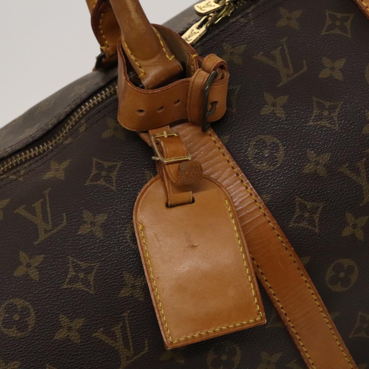 Louis Vuitton Keepall 55, Brown, Canvas, travel