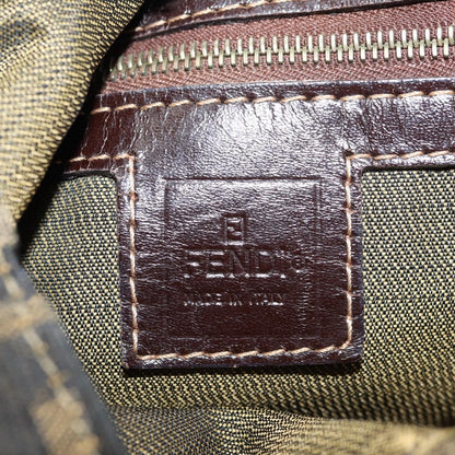 Fendi Zucca, Brown, Canvas, handbag