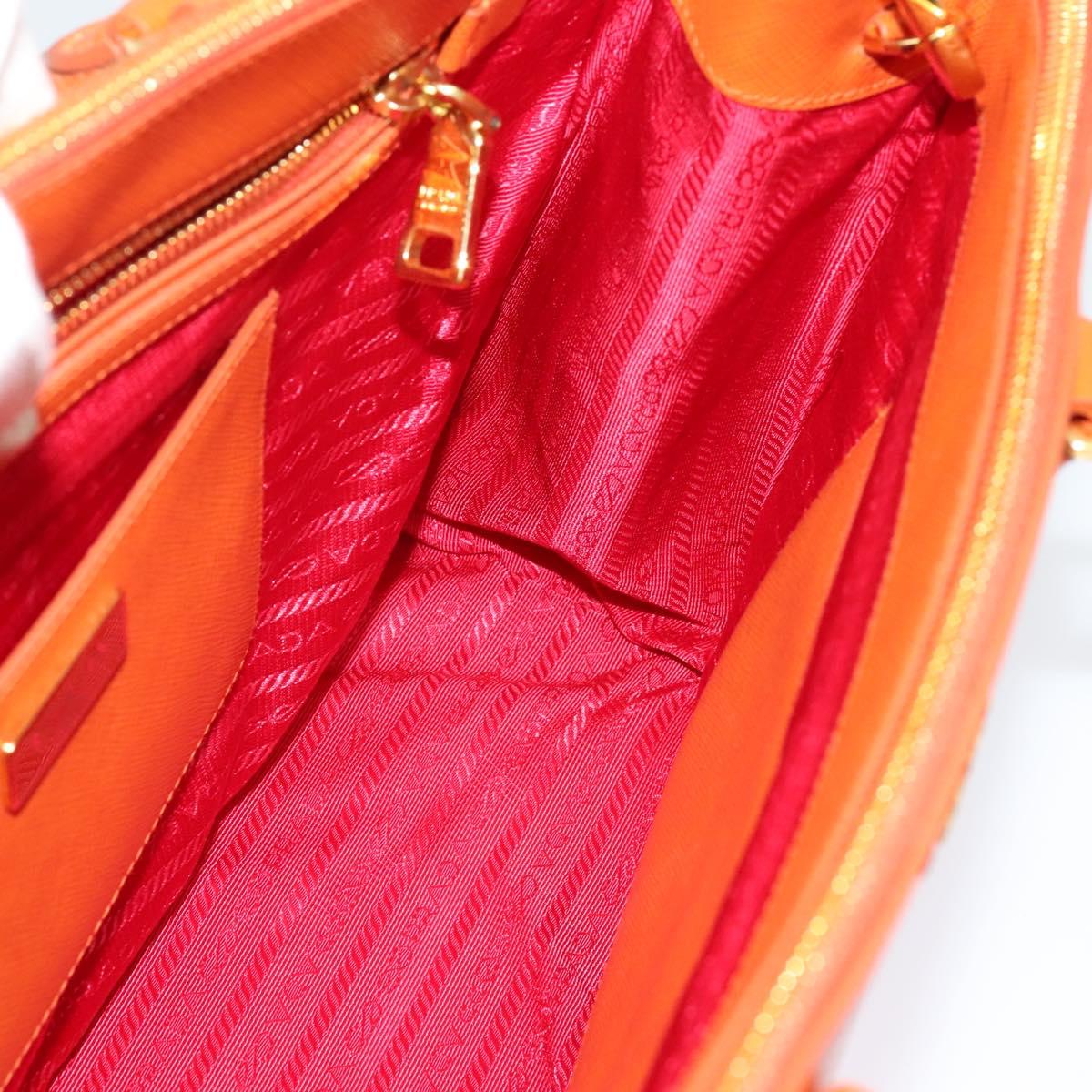 Prada Galleria, Orange, Leather, handbag